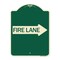 Signmission Fire Lane Right Arrow Heavy-Gauge Aluminum Architectural Sign, 24" x 18", G-1824-24391 A-DES-G-1824-24391 - alternate 1